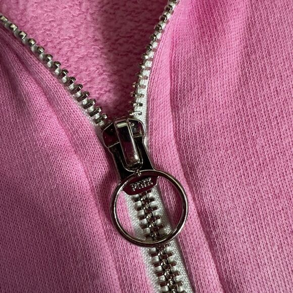 Victoria’s Secret PINK Varsity Half Zip Tie Dye Pullover Oversized Sweatshirt - Picture 8 of 11